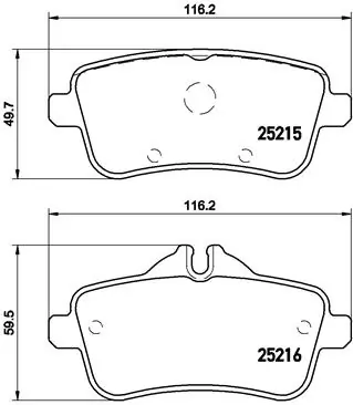 Brake Pad Set, disc brake PRIME LINE P 50 099