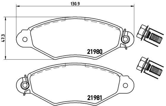 Brake Pad Set, disc brake PRIME LINE P 61 098
