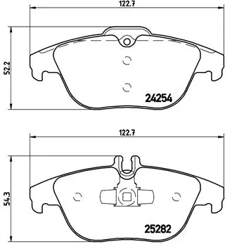 Brake Pad Set, disc brake PRIME LINE P 50 104