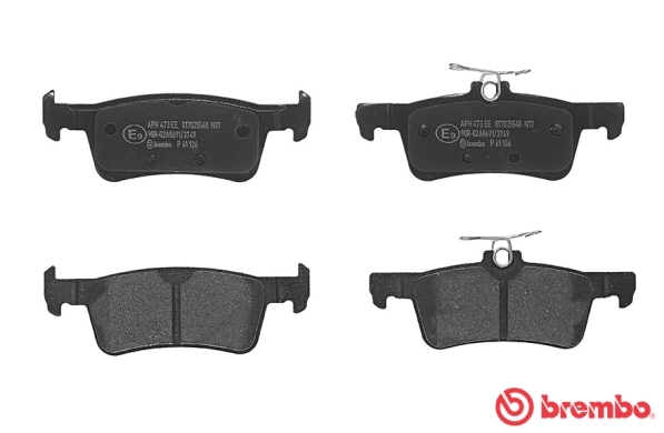 Brake Pad Set, disc brake PRIME LINE P 61 126