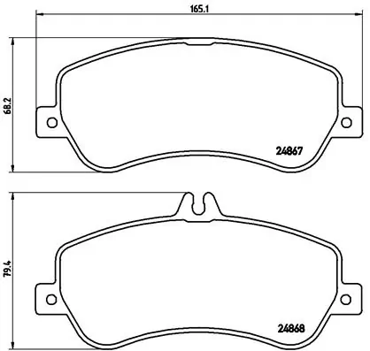 Brake Pad Set, disc brake PRIME LINE P 50 086