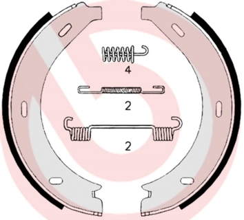Brake Shoe Set, parking brake ESSENTIAL LINE S 50 517