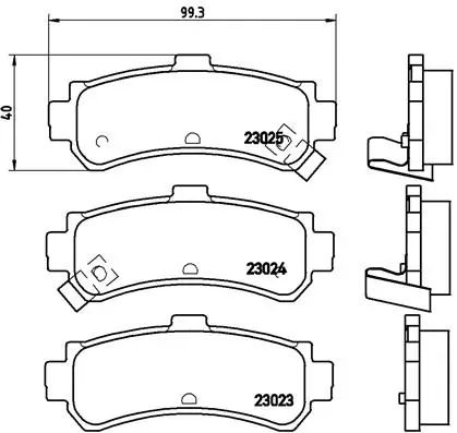 Brake Pad Set, disc brake PRIME LINE P 56 035