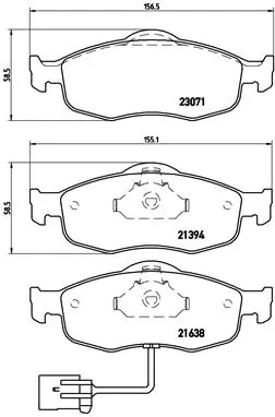 Brake Pad Set, disc brake PRIME LINE P 24 034
