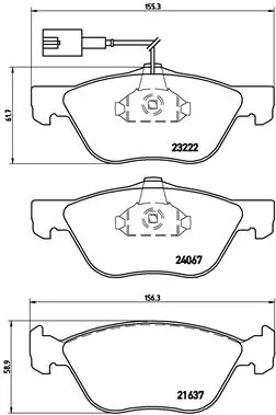 Brake Pad Set, disc brake PRIME LINE P 23 112