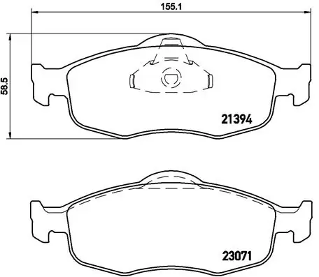 Brake Pad Set, disc brake PRIME LINE P 24 037