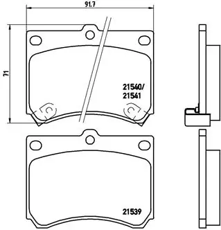 Brake Pad Set, disc brake PRIME LINE P 49 011