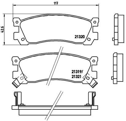 Brake Pad Set, disc brake PRIME LINE P 49 025