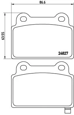 Brake Pad Set, disc brake PRIME LINE P 54 052