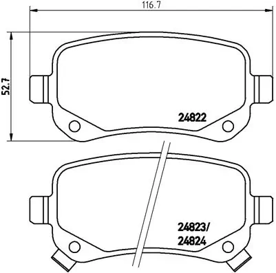 Brake Pad Set, disc brake PRIME LINE P 11 021
