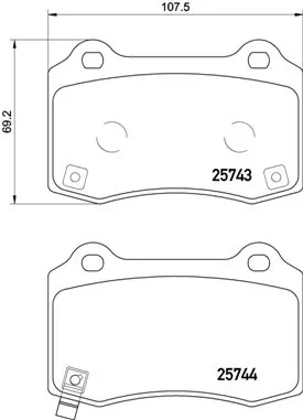 Brake Pad Set, disc brake PRIME LINE P 30 074