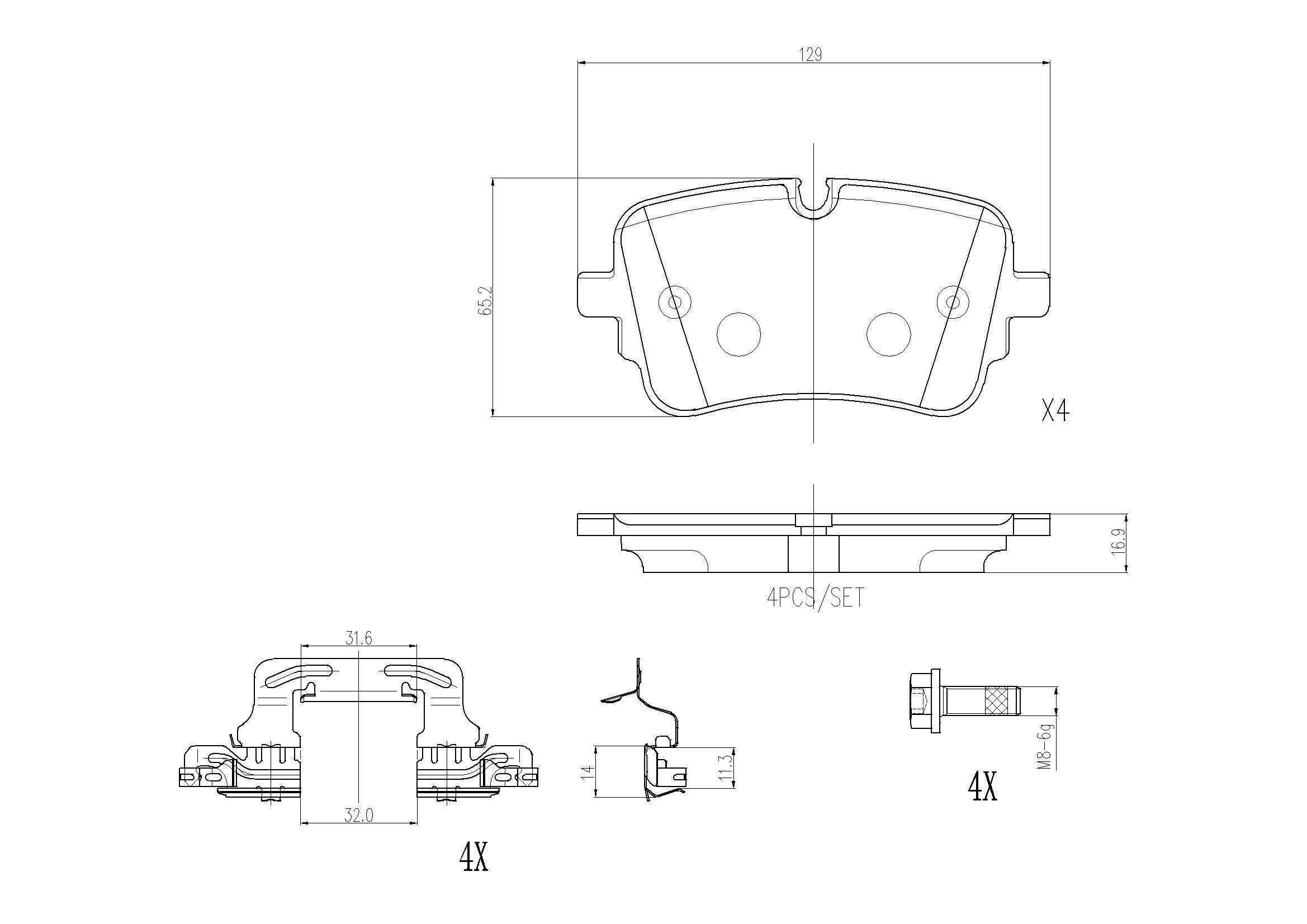 Brake Pad Set, disc brake PRIME LINE P 85 190