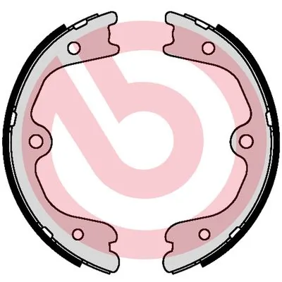 Brake Shoe Set, parking brake ESSENTIAL LINE S 56 552