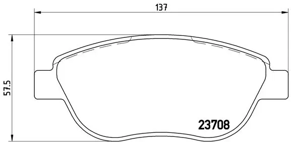 Brake Pad Set, disc brake PRIME LINE P 23 119