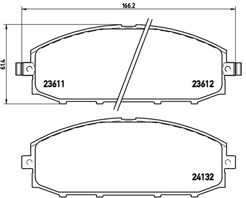Brake Pad Set, disc brake PRIME LINE P 56 041