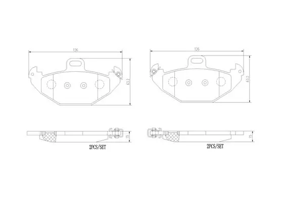 Brake Pad Set, disc brake PRIME LINE P 68 021
