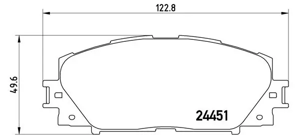 Brake Pad Set, disc brake PRIME LINE P 83 106