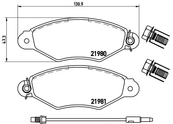 Brake Pad Set, disc brake PRIME LINE P 68 042
