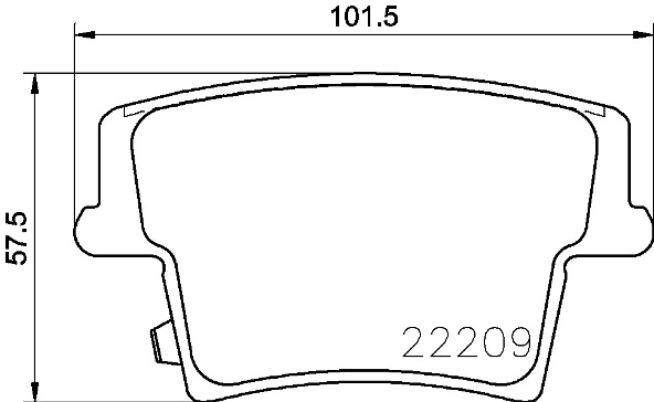 Brake Pad Set, disc brake PRIME LINE P 11 040