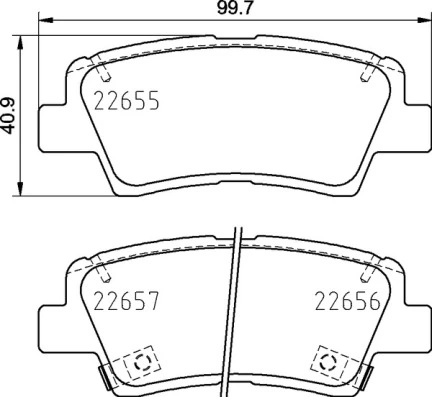 Brake Pad Set, disc brake PRIME LINE P 30 103