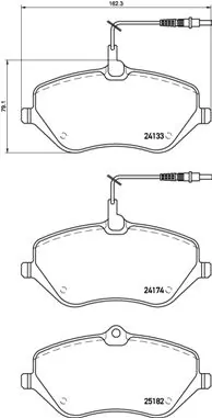 Brake Pad Set, disc brake PRIME LINE P 61 119