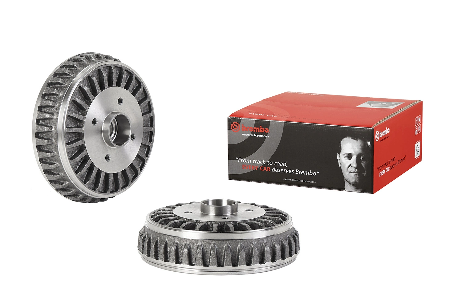 Brake Drum ESSENTIAL LINE - With Bearing Kit 14.E312.50