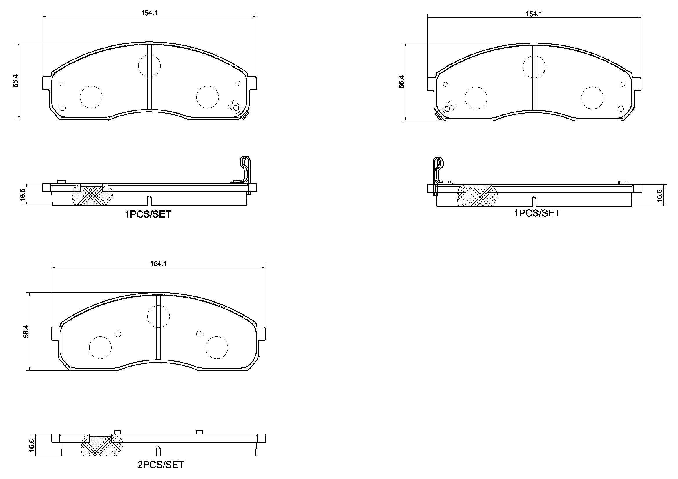 Brake Pad Set, disc brake PRIME LINE P 30 155