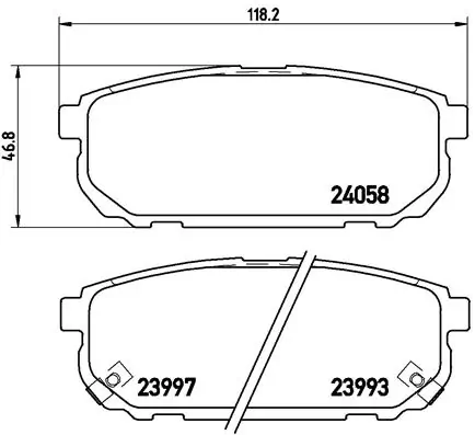 Brake Pad Set, disc brake PRIME LINE P 30 023