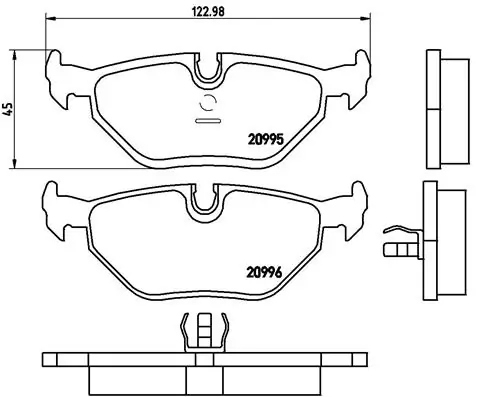 Brake Pad Set, disc brake PRIME LINE P 06 011