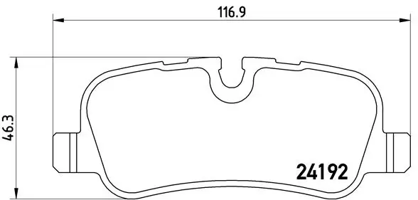 Brake Pad Set, disc brake PRIME LINE P 44 013