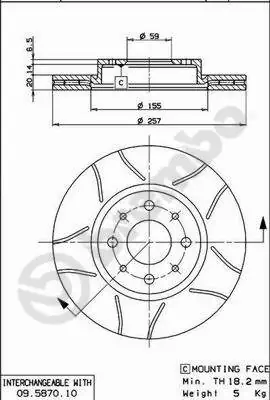 Brake Disc XTRA LINE - Max 09.5870.75