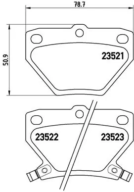 Brake Pad Set, disc brake PRIME LINE P 83 052