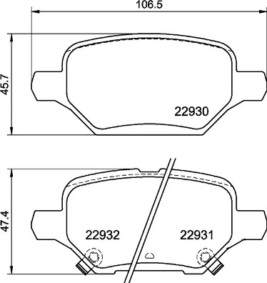 Brake Pad Set, disc brake PRIME LINE P 59 099