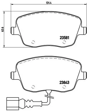 Brake Pad Set, disc brake PRIME LINE P 85 077