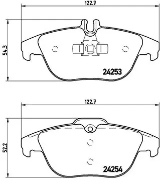 Brake Pad Set, disc brake PRIME LINE P 50 068