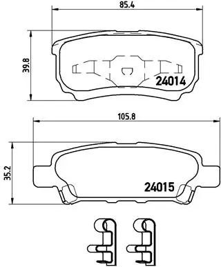 Brake Pad Set, disc brake PRIME LINE P 54 034