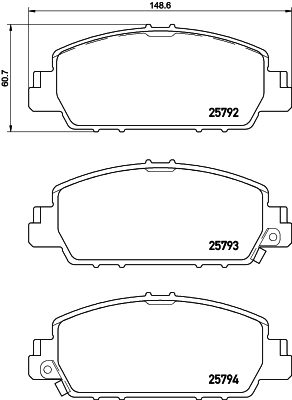 Brake Pad Set, disc brake PRIME LINE P 28 077