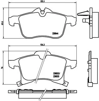 Brake Pad Set, disc brake PRIME LINE P 59 045