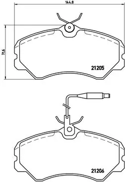 Brake Pad Set, disc brake PRIME LINE P 23 023