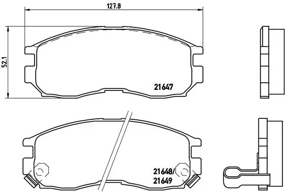Brake Pad Set, disc brake PRIME LINE P 54 014