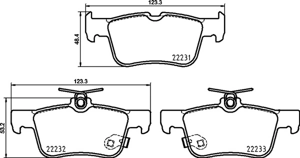 Brake Pad Set, disc brake PRIME LINE P 24 217