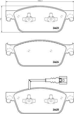 Brake Pad Set, disc brake PRIME LINE P 85 141
