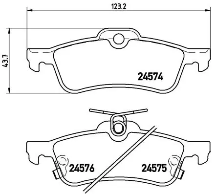Brake Pad Set, disc brake PRIME LINE P 83 087