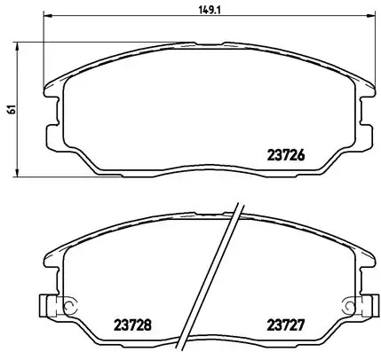Brake Pad Set, disc brake PRIME LINE P 30 028