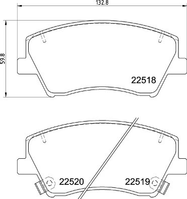Brake Pad Set, disc brake PRIME LINE P 30 107