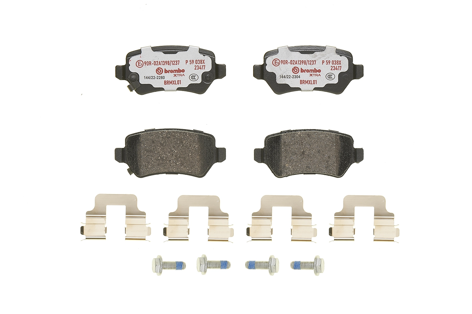 Brake Pad Set, disc brake XTRA LINE P 59 038X