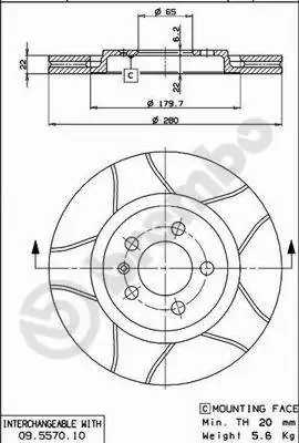Brake Disc XTRA LINE - Max 09.5570.75