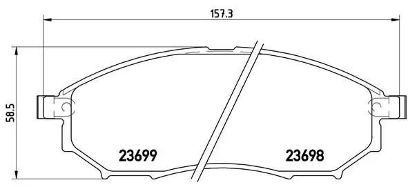 Brake Pad Set, disc brake PRIME LINE P 56 058