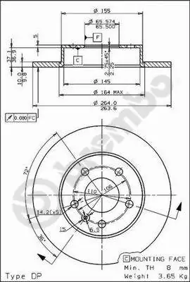 Brake Disc XTRA LINE - Max 08.7627.75
