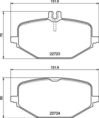 Brake Pad Set, disc brake PRIME LINE P 50 161